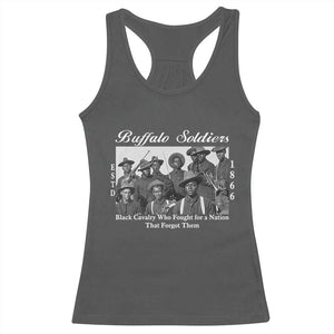 Buffalo Soldiers 1866 African American Cavalry Racerback Tank Top Black History Military Heritage Gift
