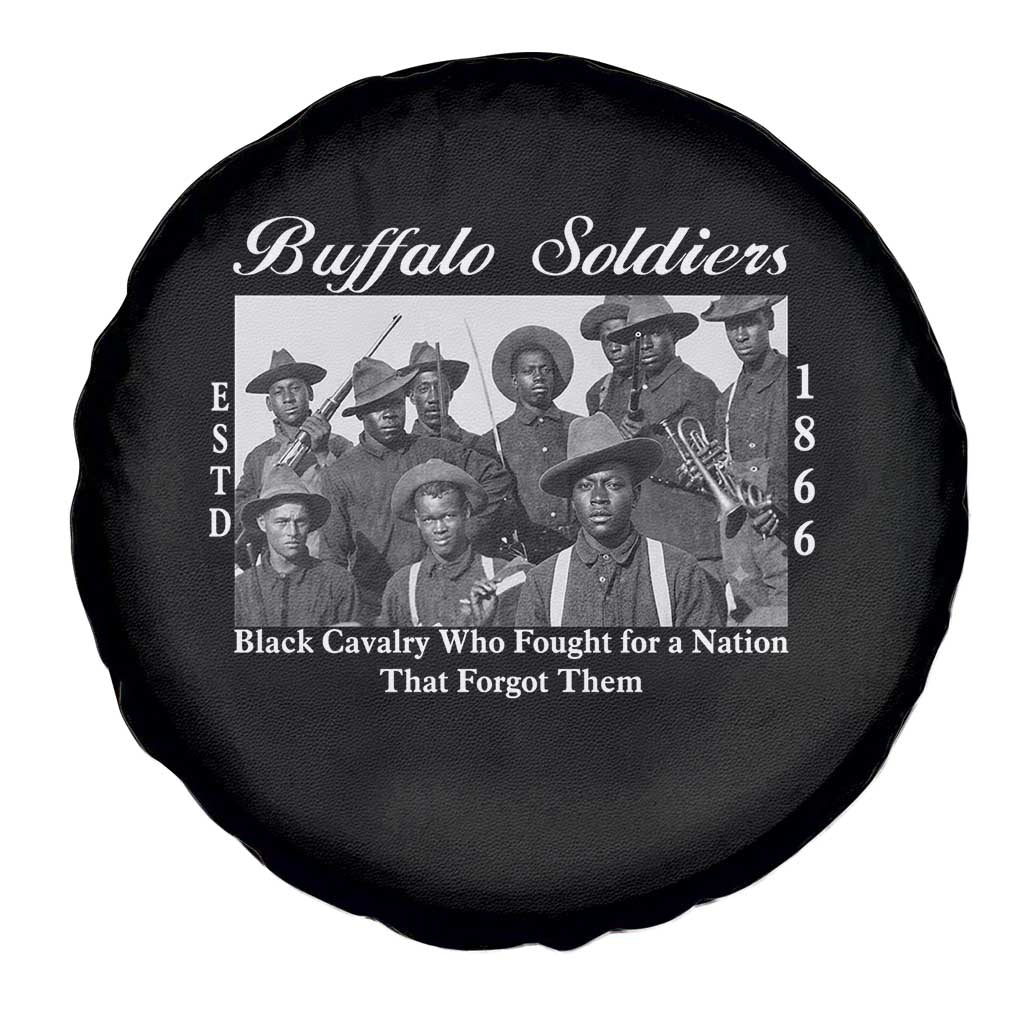 Buffalo Soldiers 1866 African American Cavalry Spare Tire Cover Black History Military Heritage Gift TS12 Print Your Wear