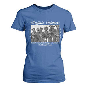 Buffalo Soldiers 1866 African American Cavalry T Shirt For Women Black History Military Heritage Gift