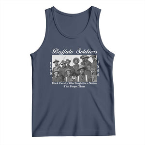 Buffalo Soldiers 1866 African American Cavalry Tank Top Black History Military Heritage Gift