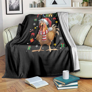 Funny F Caw F Chicken Joke Gift Throw Blanket Christmas Gift - Print Your Wear