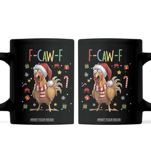 Funny F Caw F Chicken Joke Gift Coffee Mug Christmas Gift - Print Your Wear