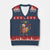 Funny F Caw F Chicken Joke Gift V-Neck Knit Sweater Vest Xmas Gift - Print Your Wear
