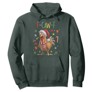 Funny F Caw F Chicken Joke Gift Hoodie Christmas Gift - Print Your Wear