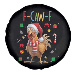 Funny F Caw F Chicken Joke Gift Spare Tire Cover Christmas Gift - Print Your Wear