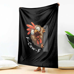 F-Caw-F Chicken Joke Throw Blanket Funny Screaming Gift TS12 Print Your Wear