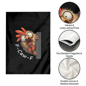 F-Caw-F Chicken Joke Garden Flag Funny Screaming Gift TS12 Print Your Wear
