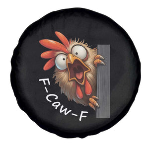 F-Caw-F Chicken Joke Spare Tire Cover Funny Screaming Gift TS12 Print Your Wear