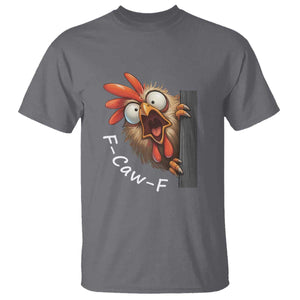 F-Caw-F Chicken Joke T Shirt Funny Screaming Gift TS12 Charcoal Print Your Wear