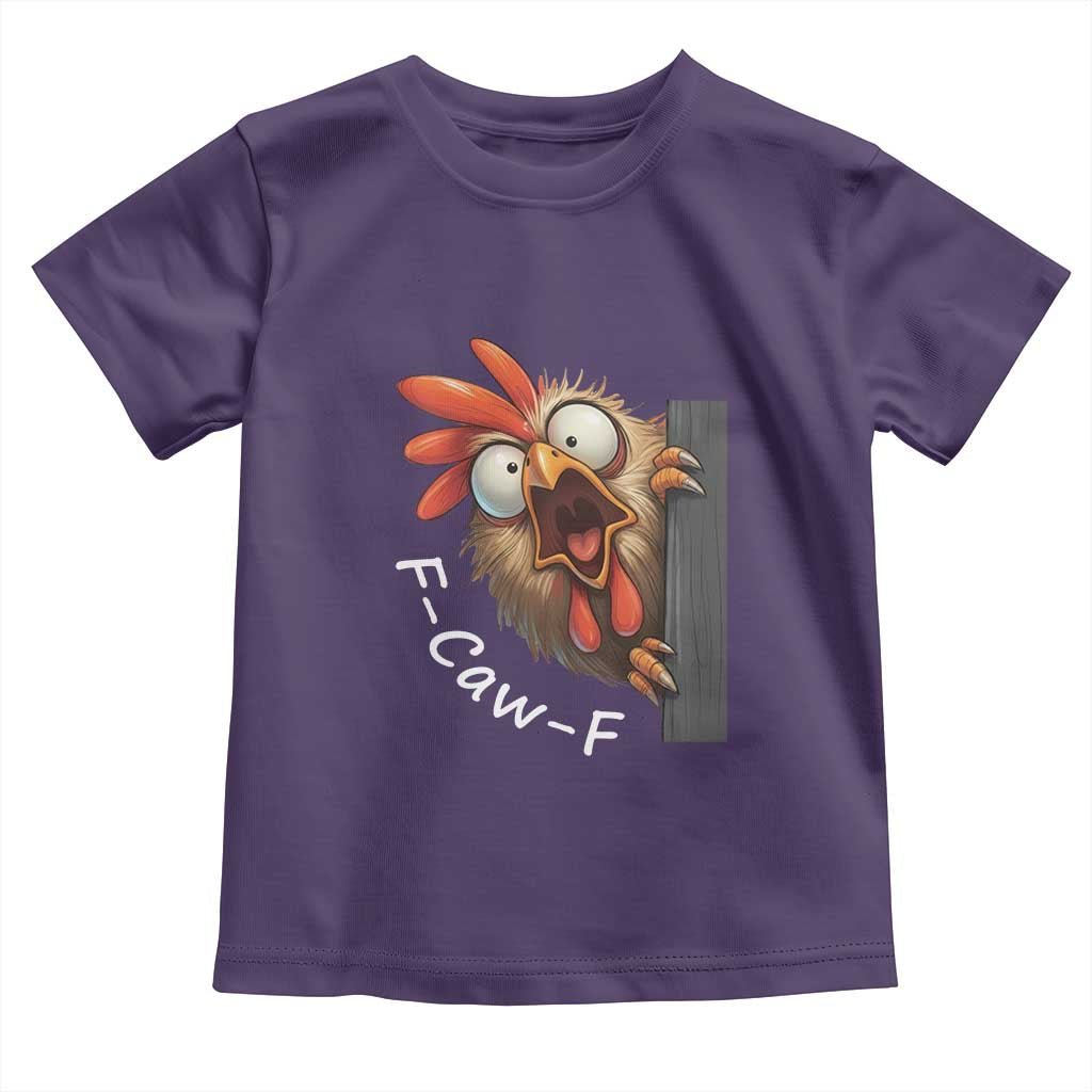 F-Caw-F Chicken Joke Toddler T Shirt Funny Screaming Gift TS12 Purple Print Your Wear