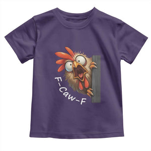 F-Caw-F Chicken Joke Toddler T Shirt Funny Screaming Gift TS12 Purple Print Your Wear