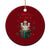 Merry F-Caw-F Chicken Ceramic Ornament Funny Xmas Gift - Print Your Wear
