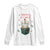 Merry F-Caw-F Chicken Long Sleeve Shirt Funny Christmas Gift TS12 White Print Your Wear