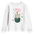 Merry F-Caw-F Chicken Youth Sweatshirt Funny Christmas Gift TS12 White Print Your Wear