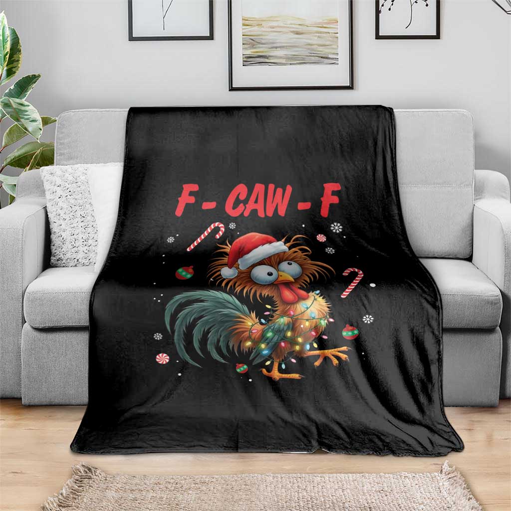 Funny F Caw F Chicken Meme Throw Blanket Christmas Gift TS12 Print Your Wear