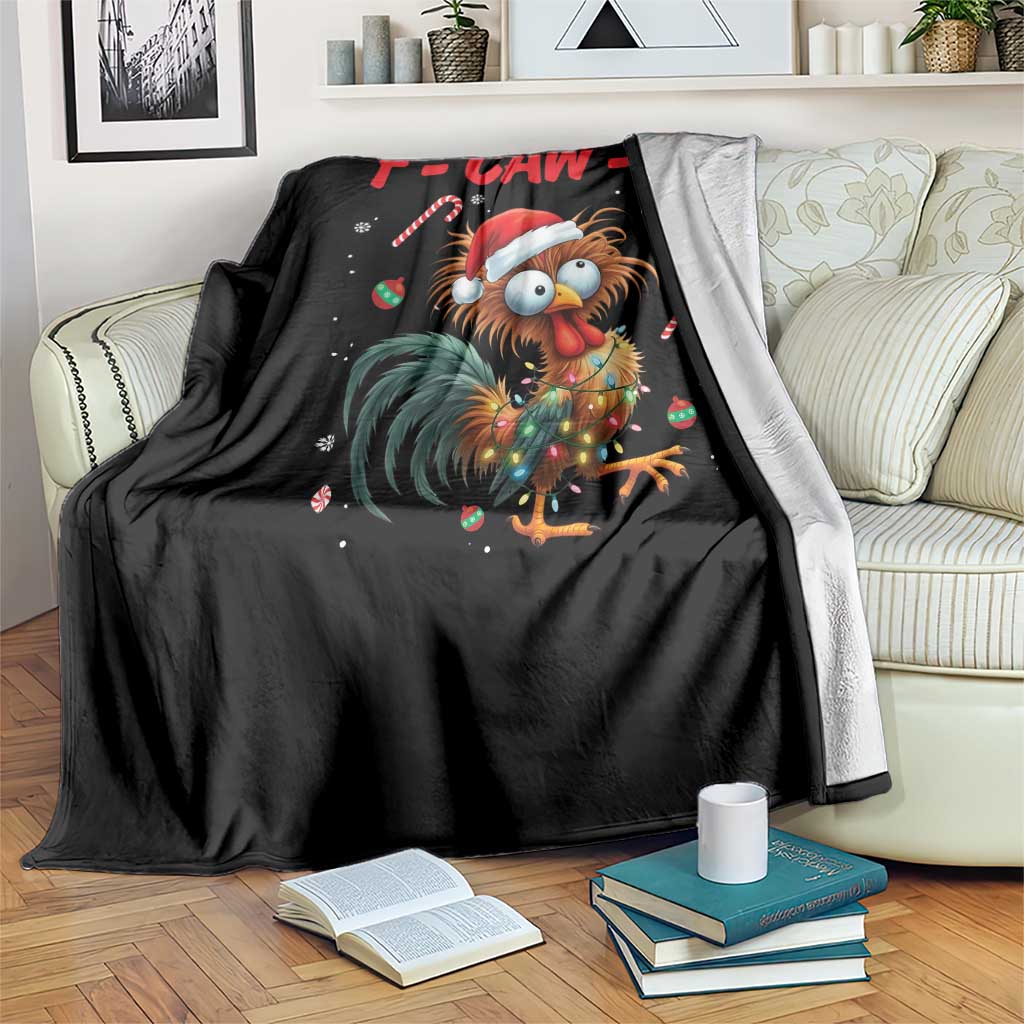 Funny F Caw F Chicken Meme Throw Blanket Christmas Gift TS12 Print Your Wear
