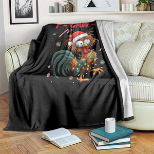 Funny F Caw F Chicken Meme Throw Blanket Christmas Gift - Print Your Wear