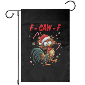 Funny F Caw F Chicken Meme Garden Flag Christmas Gift - Print Your Wear