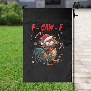 Funny F Caw F Chicken Meme Garden Flag Christmas Gift - Print Your Wear