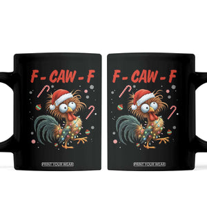 Funny F Caw F Chicken Meme Coffee Mug Christmas Gift - Print Your Wear