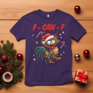 Funny F Caw F Chicken Meme T Shirt Christmas Gift TS12 Purple Print Your Wear