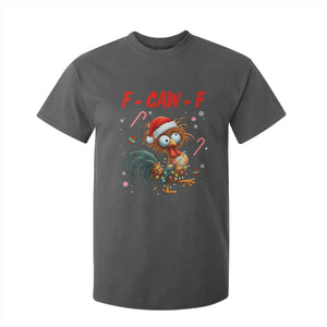 Funny F Caw F Chicken Meme T Shirt For Kid Christmas Gift TS12 Dark Heather Print Your Wear