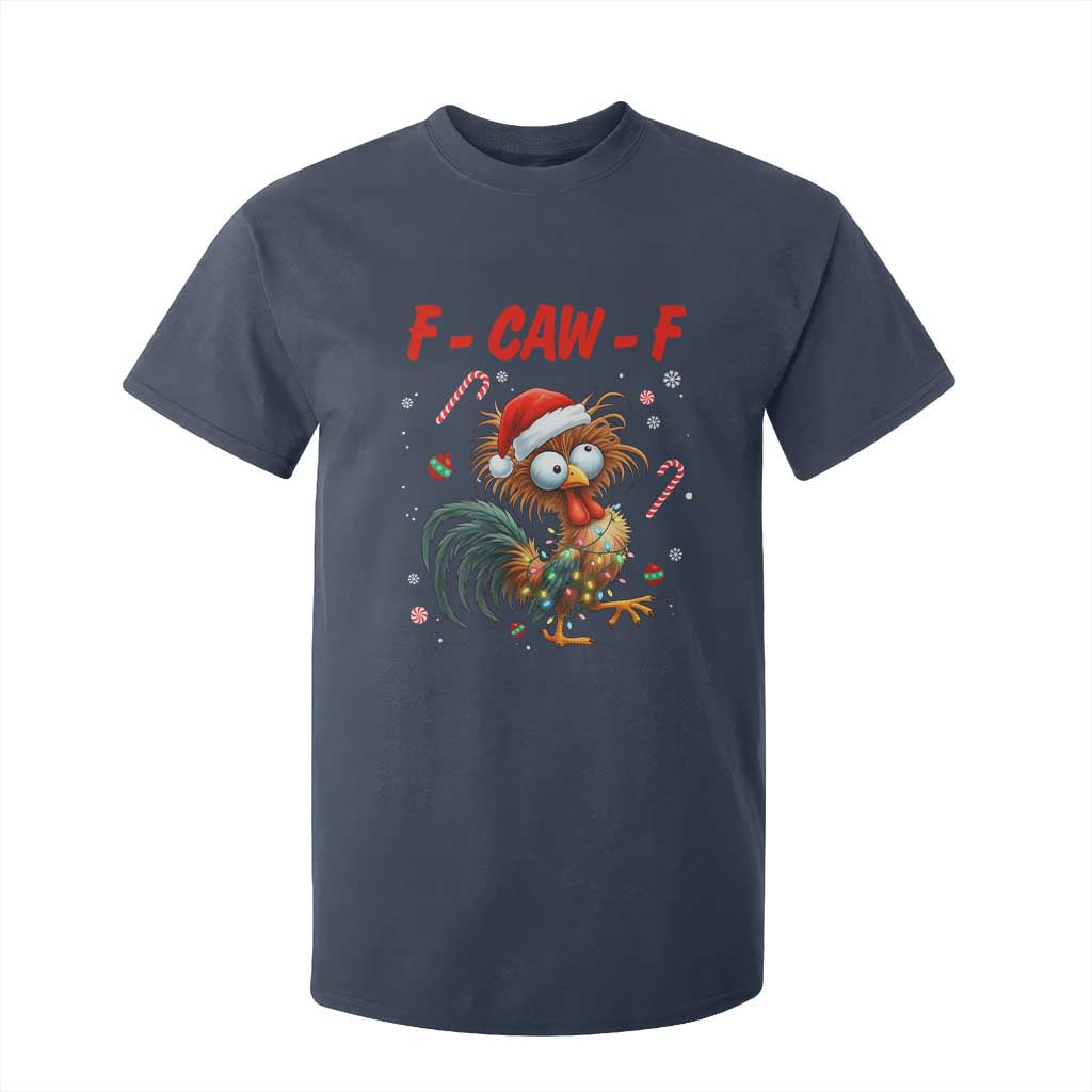 Funny F Caw F Chicken Meme T Shirt For Kid Christmas Gift TS12 Navy Print Your Wear