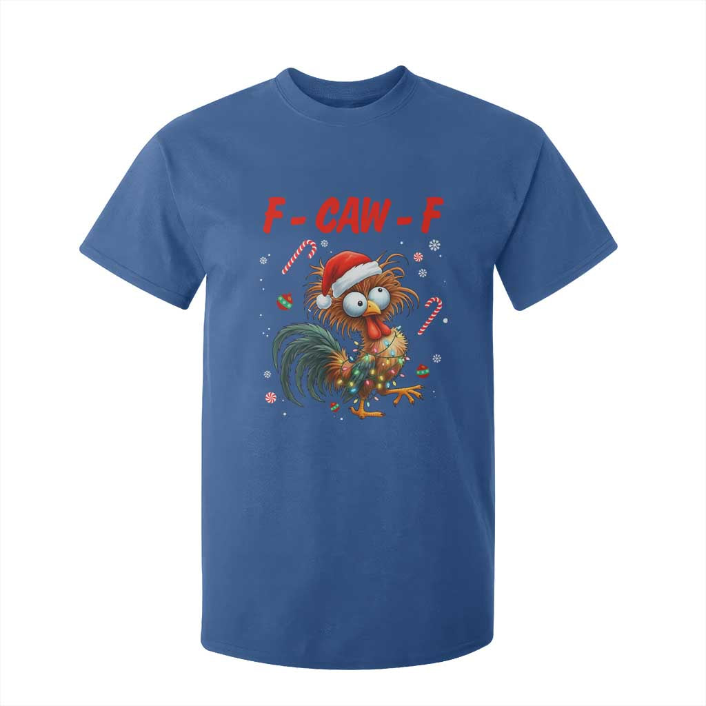 Funny F Caw F Chicken Meme T Shirt For Kid Christmas Gift TS12 Royal Blue Print Your Wear