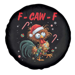 Funny F Caw F Chicken Meme Spare Tire Cover Christmas Gift - Print Your Wear