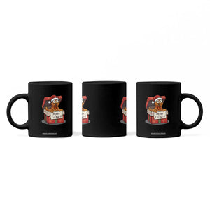 Merry F Caw F Santa Chicken Coffee Mug Funny Christmas Gift - Print Your Wear