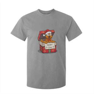 Merry F Caw F Santa Chicken T Shirt For Kid Funny Christmas Gift - Print Your Wear