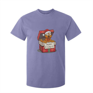 Merry F Caw F Santa Chicken T Shirt For Kid Funny Christmas Gift - Print Your Wear
