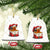 Merry F Caw F Santa Chicken Ceramic Ornament Funny Xmas Gift TS12 Print Your Wear