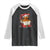 Merry F Caw F Santa Chicken Raglan Shirt Funny Christmas Gift - Print Your Wear