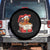 Merry F Caw F Santa Chicken Spare Tire Cover Funny Christmas Gift - Print Your Wear