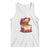 Merry F Caw F Santa Chicken Tank Top Funny Christmas Gift - Print Your Wear