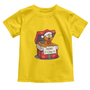 Merry F Caw F Santa Chicken Toddler T Shirt Funny Christmas Gift TS12 Daisy Print Your Wear