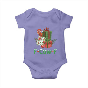 F Caw F Chicken Baby Onesie Funny Farm Life Holiday Gift TS12 Violet Print Your Wear