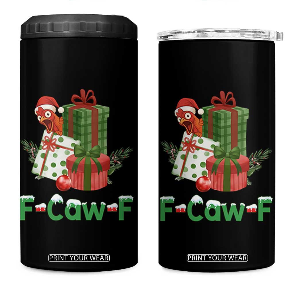 F Caw F Chicken 4 in 1 Can Cooler Tumbler Funny Farm Life Holiday Gift TS12 One Size: 16 oz Black Print Your Wear