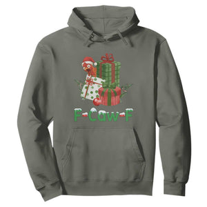 F Caw F Chicken Hoodie Funny Farm Life Holiday Gift TS12 Military Green Print Your Wear