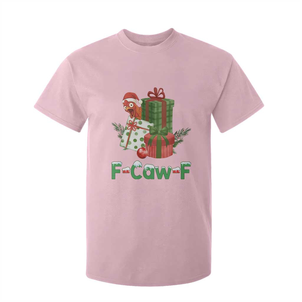 F Caw F Chicken T Shirt For Kid Funny Farm Life Holiday Gift TS12 Light Pink Print Your Wear