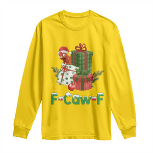 F Caw F Chicken Long Sleeve Shirt Funny Farm Life Holiday Gift TS12 Daisy Print Your Wear