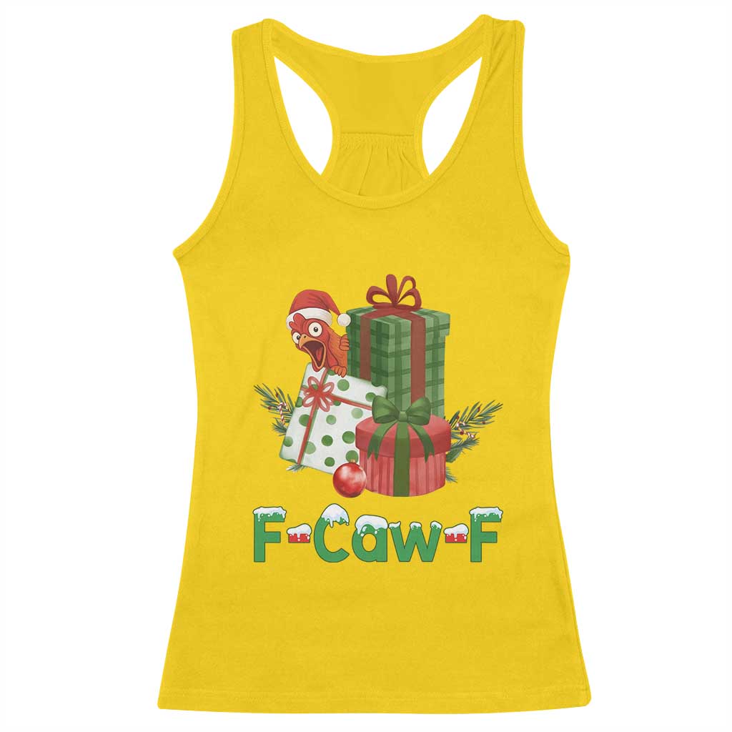 F Caw F Chicken Racerback Tank Top Funny Farm Life Holiday Gift TS12 Daisy Print Your Wear