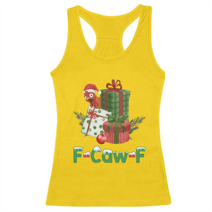 F Caw F Chicken Racerback Tank Top Funny Farm Life Holiday Gift TS12 Daisy Print Your Wear