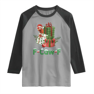 F Caw F Chicken Raglan Shirt Funny Farm Life Holiday Gift TS12 Sport Gray Black Print Your Wear