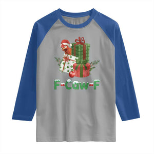 F Caw F Chicken Raglan Shirt Funny Farm Life Holiday Gift TS12 Sport Gray Royal Print Your Wear