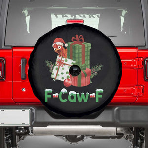 F Caw F Chicken Spare Tire Cover Funny Farm Life Holiday Gift TS12 Black Print Your Wear