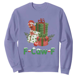 F Caw F Chicken Sweatshirt Funny Farm Life Holiday Gift TS12 Violet Print Your Wear