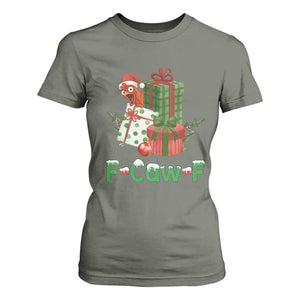 F Caw F Chicken T Shirt For Women Funny Farm Life Holiday Gift TS12 Military Green Print Your Wear