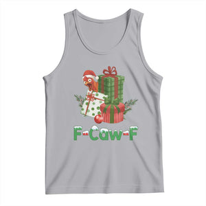 F Caw F Chicken Tank Top Funny Farm Life Holiday Gift TS12 Athletic Heather Print Your Wear